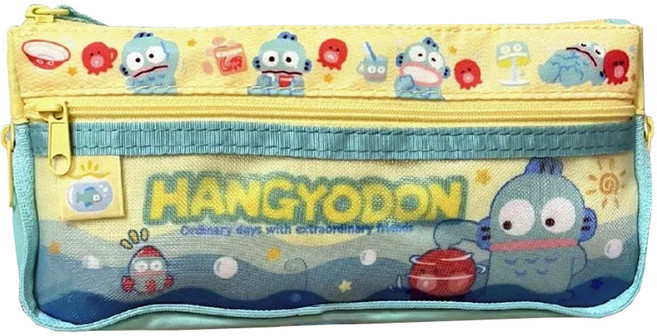 동아피엠에스 그물 포켓 캐릭터 멀티 펜슬 파우치, 1개, 혼합색상