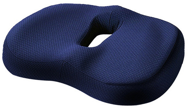 NewTrend 사계절 3D 꼬리뼈 도넛 방석, 네이비, 1개