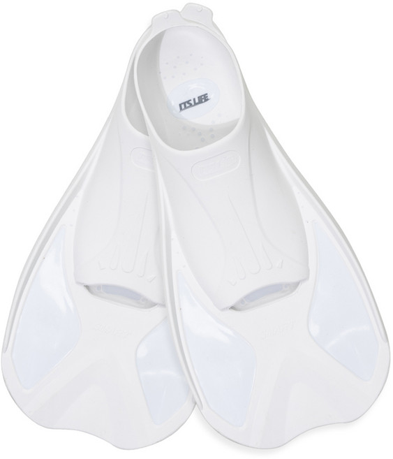 이츠라이프 프리다이빙 블루타 숏핀 + 메쉬 파우치 + 모양 유지틀 2p 세트, 화이트