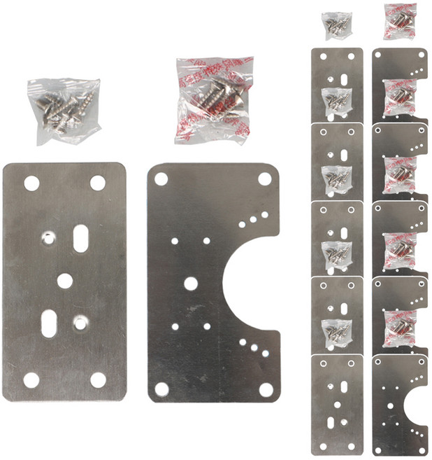 올고르 싱크대 장롱 가구 경첩 보강판 세트, 6세트