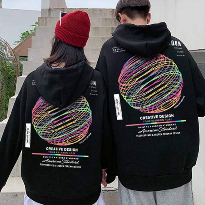 엠씨티 남녀공용 프리미엄 3단 쭈리 오버핏 오로라 후드티