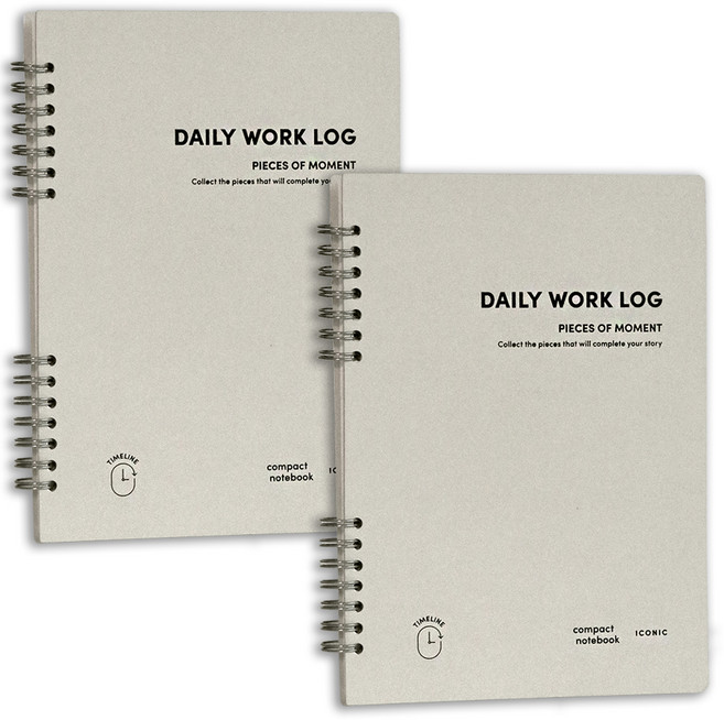 아이코닉 데일리 A5 업무일지, 05LIGHTGREY, 2개