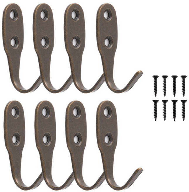 철물대장 치마 벽옷걸이 8p, 엔틱, 1개