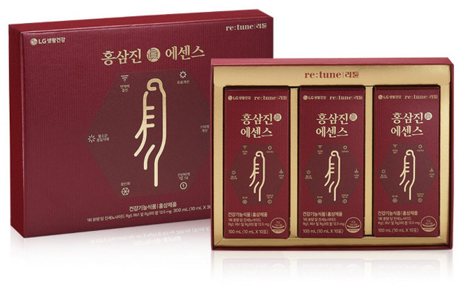 리튠 홍삼진 에센스 스틱, 100ml, 3개