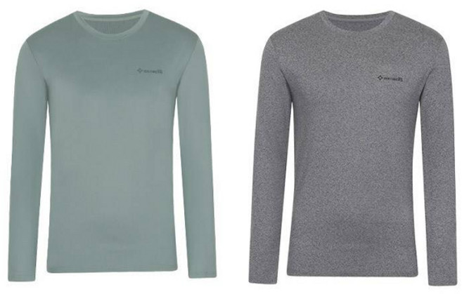 이젠벅 남성용 기모 라운드 만능 베이스레이어 2p