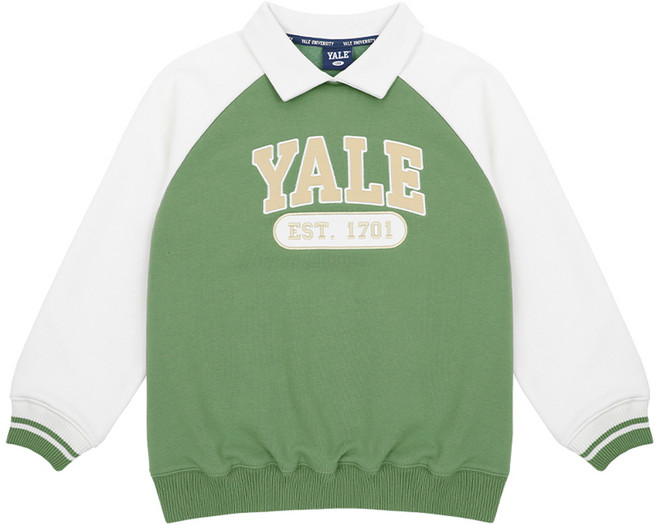 예일키즈 아동용 시티 카라 레글런 세미오버핏 맨투맨