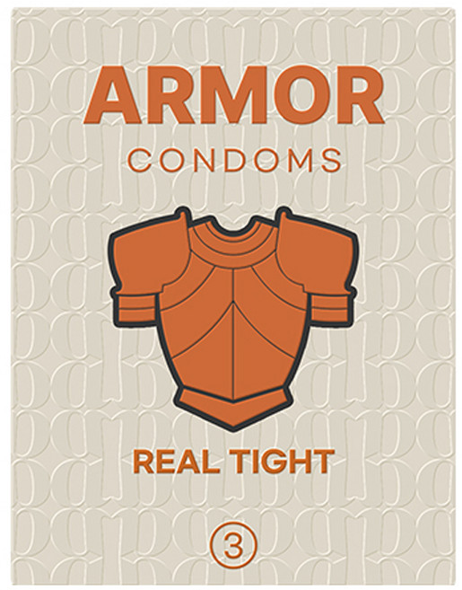 아머 리얼타이트 밀착형 콘돔, 3개입, 1개