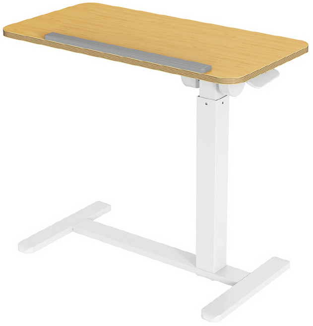 핏쳐 이동형 수동식 양방향 각도조절 사이드 테이블 FDTS2, 오크 + 화이트