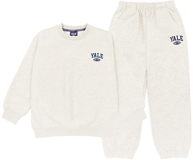 예일키즈 아동용 오버핏 세리프 맨투맨 +조거팬츠 세트