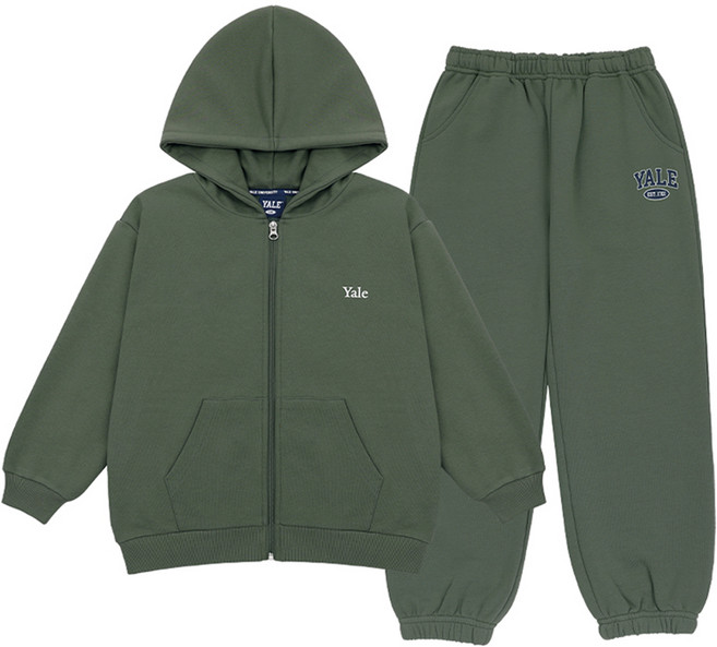 예일키즈 아동용 헤리티지 후드 집업 상하의 세트