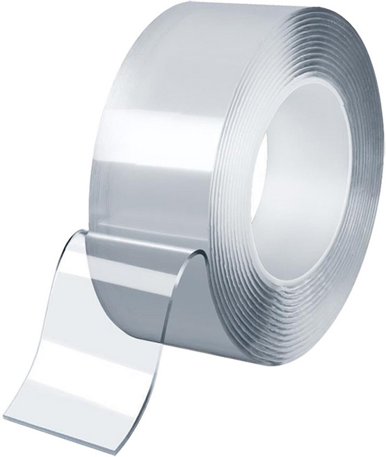 엔더 초강력 아크릴 폼 나노 실리콘 클리어 겔 양면 테이프 투명 2mm, 1개