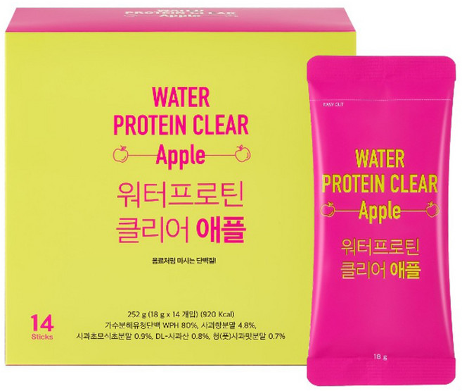 메디포스트 모비타 워터프로틴 클리어 애플 14p, 14회분, 1개