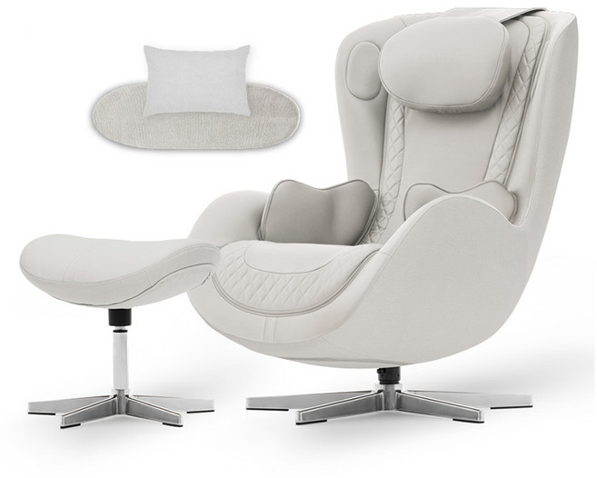 누하스 누캄포 안마의자 + 전용 고급 러그 세트 방문설치, NM-SN500L, 엘더화이트