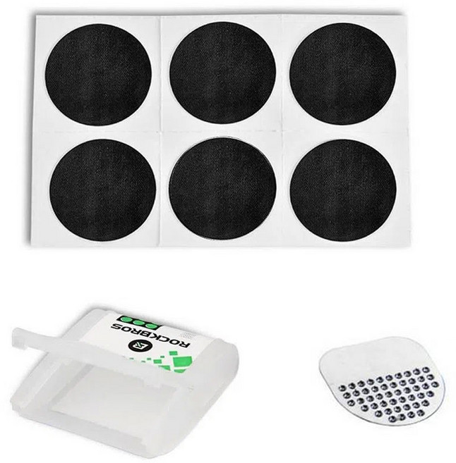 락브로스 자전거 펑크 패치 6p + 연마 시트 + 케이스 세트 GJ2001, 혼합색상, 1세트