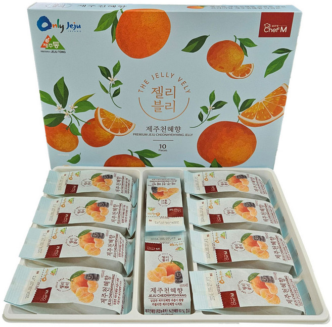 쉐프엠 천혜향 젤리블리 10개입, 600g, 1개
