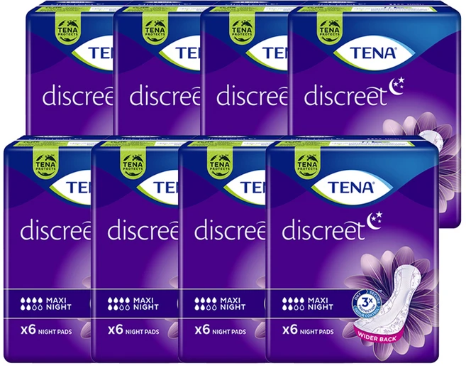 테나 레이디 나이트 성인기저귀, FREE(onesize), 8개, 6개입 - 쿠팡