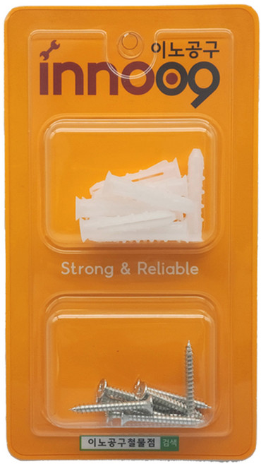이노공구 범용 일반나사 칼블럭 2종 x 10p 세트 화이트 NIT101, 1세트