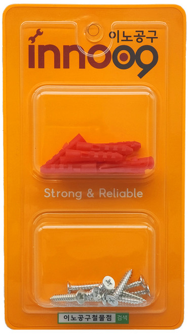 이노공구 범용 일반나사 칼블럭 레드 2종 x 10p 세트 25mm NIT100, 1세트