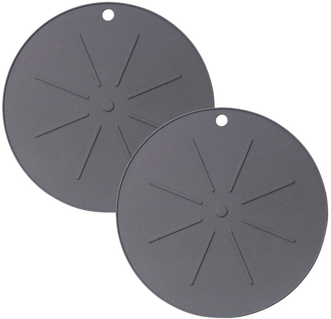 스타베이커리 인덕션 실리콘 보호매트, 그레이, 2개