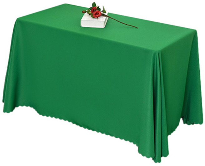 블럭마트 직사각형 룸 패브릭 테이블 식탁보, 그린, 180 x 240 cm