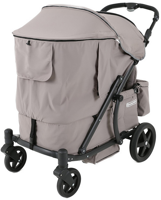 pompolarr 嬰兒推車專用遮陽罩, 雲朵灰, 1個
