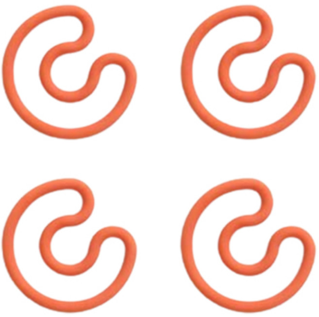 에라토 콤마 실리콘 냄비 다용도 받침대, 비치레드, 4개