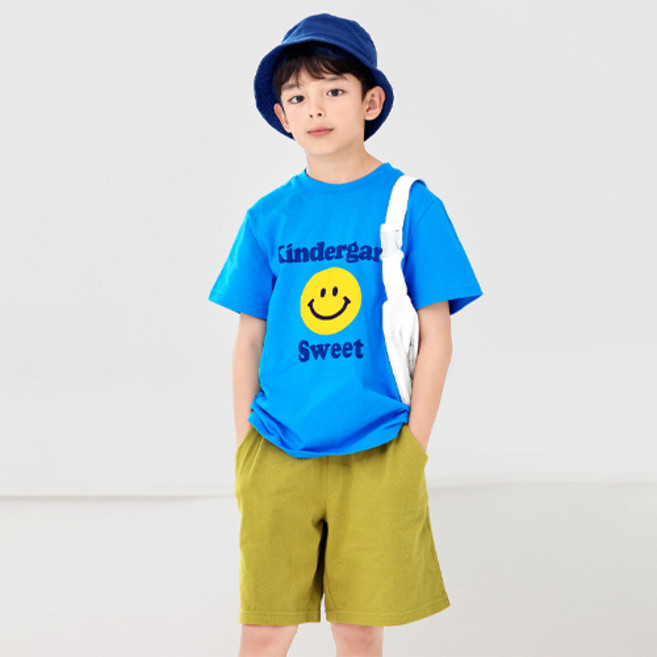 유니프랜드 아동용 통기성 킨더가든 반팔 바지 상하의 세트