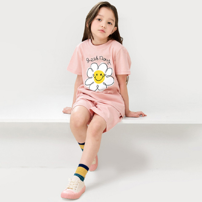 유니프랜드 아동용 통기성 굿데이 반팔 바지 상하의 세트