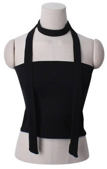 린다샵 오드렐 심플 튜브탑 + 머플러 레이어드 세트 cpset3294k41