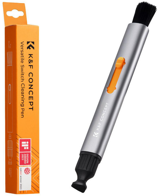 케이앤에프컨셉 양방향 렌즈 LCD청소 2 in 1 렌즈펜, 1개