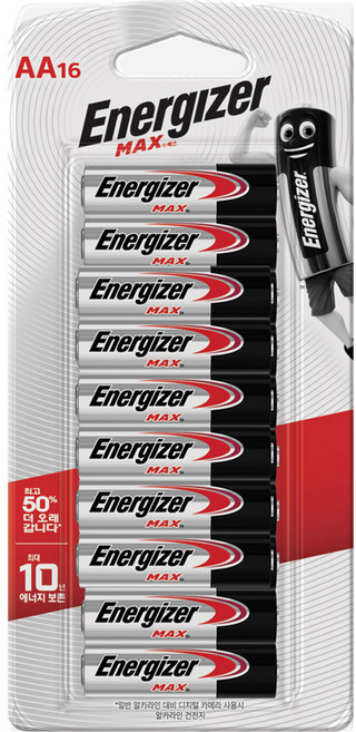 에너자이저 알카라인 맥스 AA 건전지, 16개입, 1개