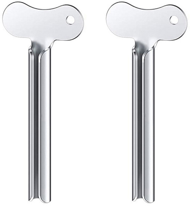 모나코올리브 스텐 튜브 치약짜개, 2개, 실버