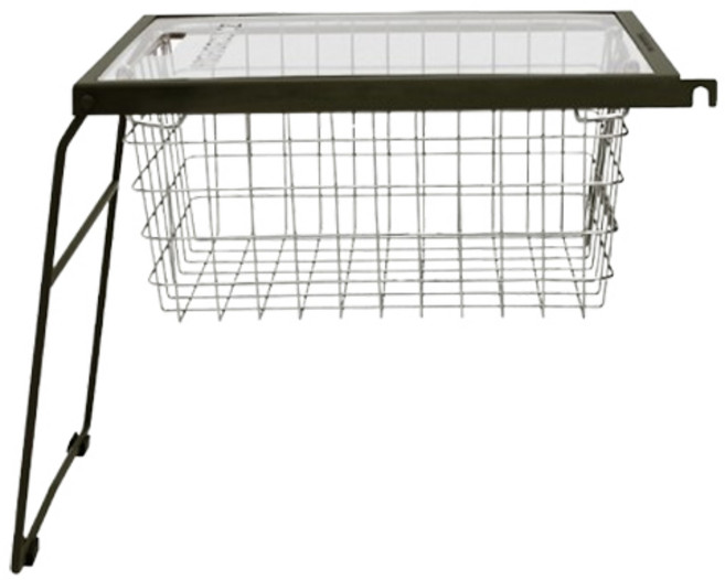 하이그라운즈 IGT 캠핑 테이블 + 스툴 + 바스켓 스탠드 세트, 카키