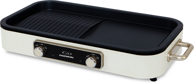 대원 멀티 반반 전기그릴, DW-WTG103, 아이보리