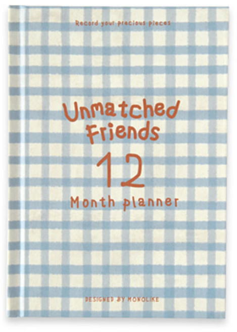 모노라이크 언매치드 프렌즈 양장 만년형 다이어리, 07Vintageblue, 1개