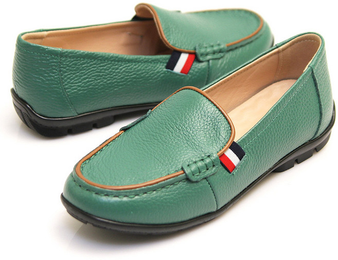 트리샤 가죽 여성 로퍼 플랫슈즈 컴포트화 TMA9217