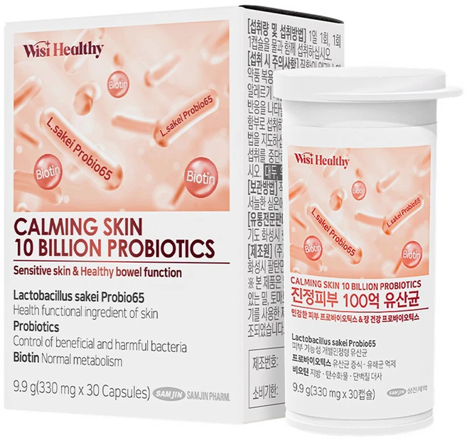 위시헬씨 진정피부 100억 유산균, 30정, 1개 - 쿠팡