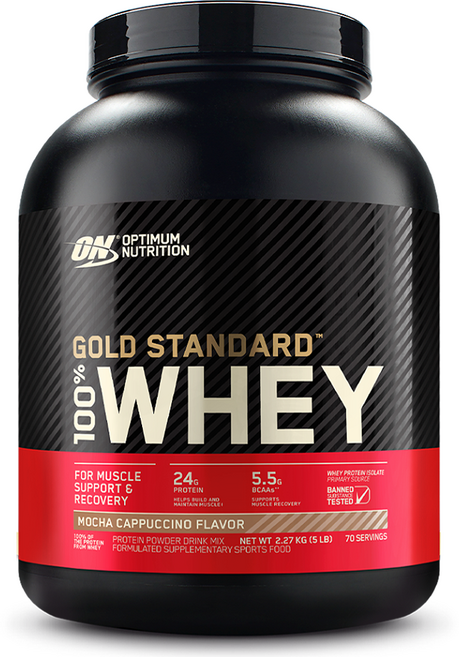 옵티멈뉴트리션 골드 스탠다드 웨이 단백질 모카카푸치노 70회분, 2.27kg, 1개