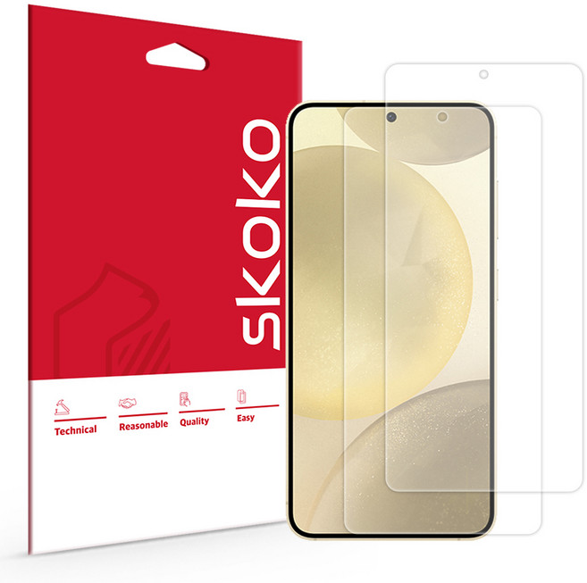 스코코 올레포빅 액정보호필름 2p 세트, 1세트