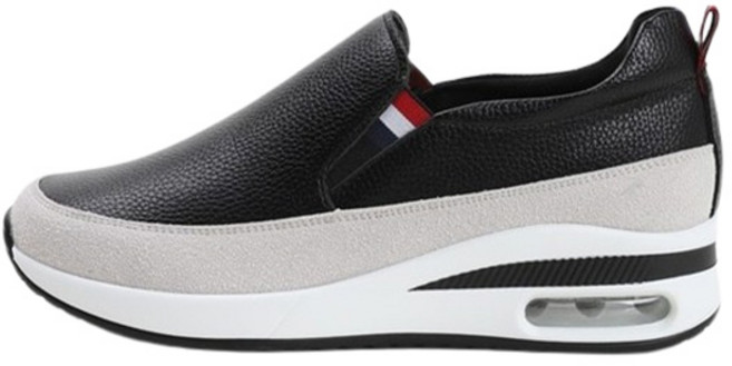 트리샤 여성용 가죽 에어쿠션 캐주얼 슬립온 BKP478