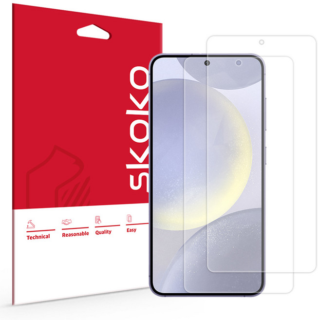 스코코 하이브리드 액정보호필름 2p 세트, 1세트