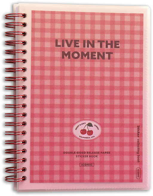 아이코닉 이형지 양면 인스 보관 스티커북, 03Pink, 1개