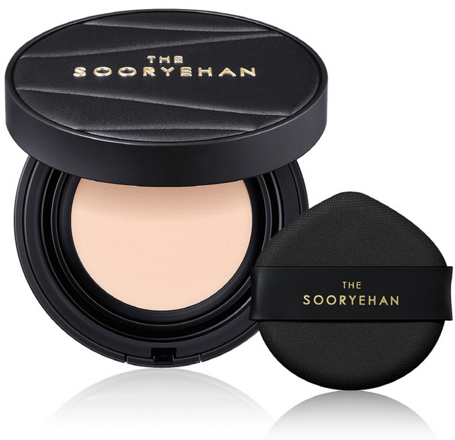 수려한 더 블랙 텐션핏 메쉬 쿠션 파운데이션 13g, 21호, 1개