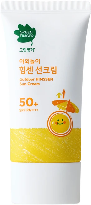 그린핑거 야외놀이 힘센 유아 선크림 SPF50+ PA++++, 70ml, 1개 - 쿠팡