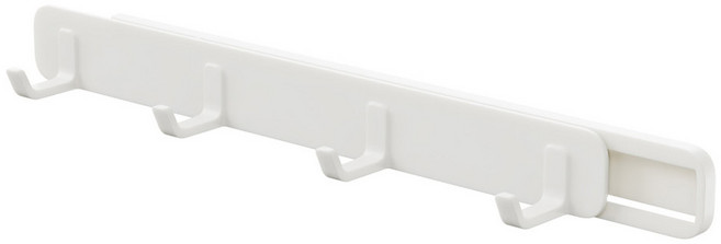 모나코올리브 슬라이딩 다용도 걸이, 화이트, 1개