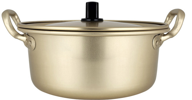 남선 보글보글 양수 황냄비, 20cm, 노란색, 1개