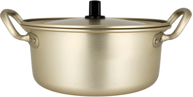 남선 보글보글 양수 황냄비, 22cm, 노란색, 1개