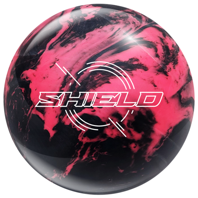 SWAG SHIELD SOLID 保齡球, 1個, 黑色 + 粉紅色