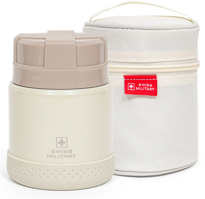 스위스밀리터리 보온 죽통 OKK-RKF350, 크림아이보리, 350ml, 1개