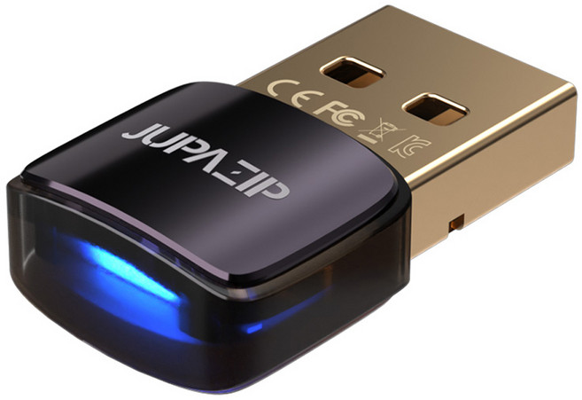 주파집 리얼택 블루투스 5.3 USB 동글, 블랙, BT01